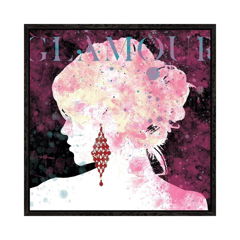 Glamour by Carol Robinson - Print on Canvas, Black Framed, 45.72 cm H x 45.72 cm W