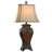Ridley 33.5" Table Lamp - Faux Crocodile Hide And Gold Highlighted Finish