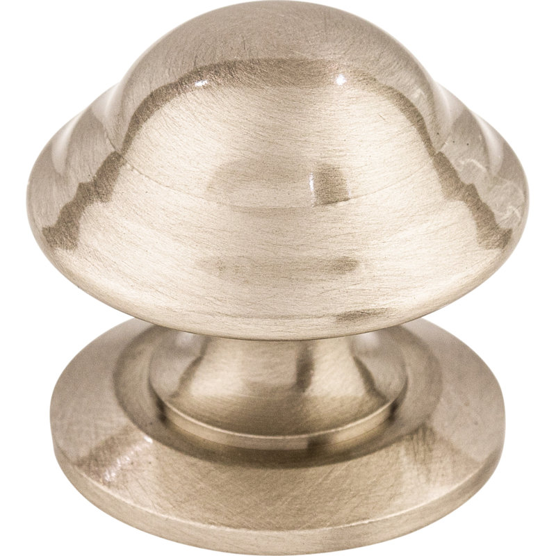 Empress 1 3/8" Diameter Round Knob, Brushed Satin Nickel
