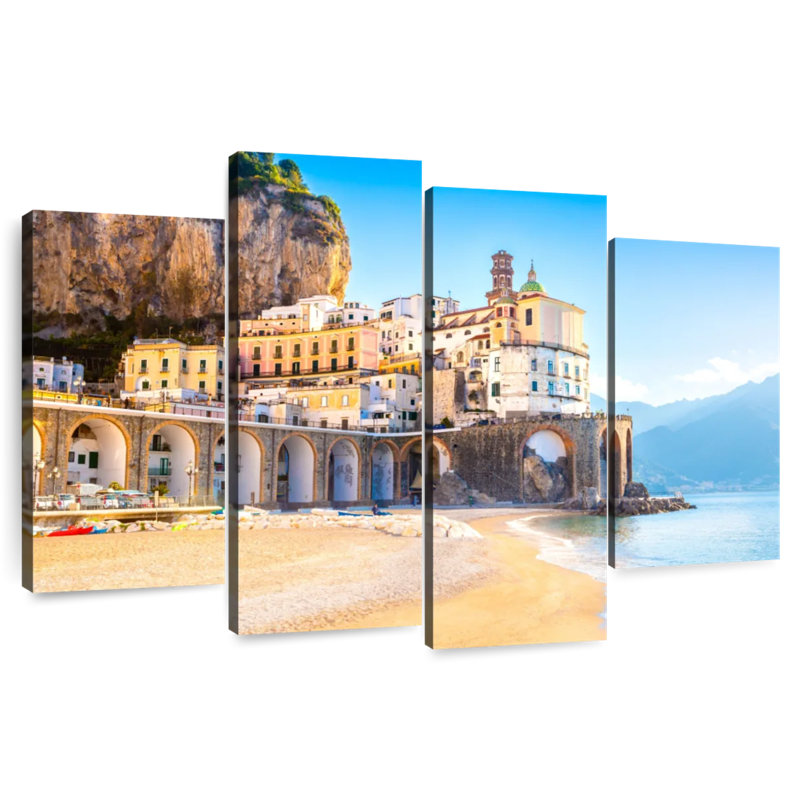 Vanna, ville côtière d'Amalfi, H 22 po x l 36 po