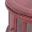 Table de bout en verre massif et acajou-994247739
