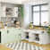 Cabinet 63'' W x 55.1'' H White Medium Density Fiberboard (MDF) Kitchen Cabinet Set Ready-to-Assemble