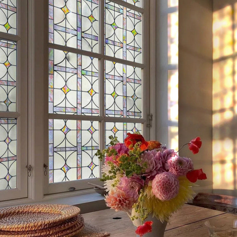 3D Stained Glass Window Film-A Million Dreams, 23.6" H x 35.4" W