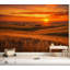 Papier peint adhésif autocollant orange brillant coucher de soleil Kansas Hills-129600361
