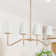 Abbiney 4-Light Modern Linear Chandelier with Unique Statement Design