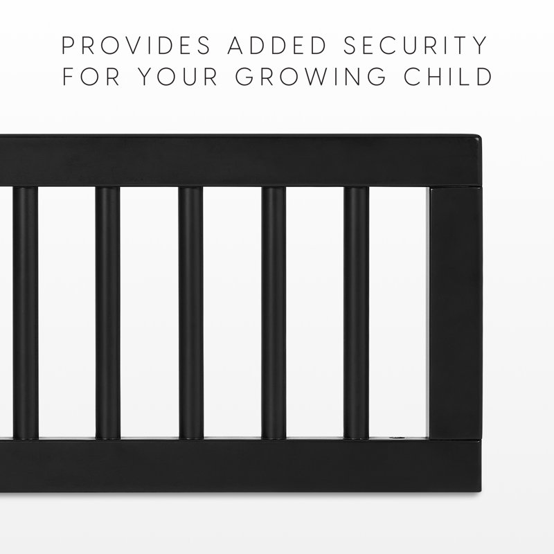 Aspen Toddler Guardrail, Black, Black