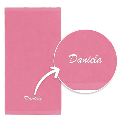 Personalized Beach Towels Embroidered, 100% Cotton, Velour, Soft and Absorbent 30" x 60"