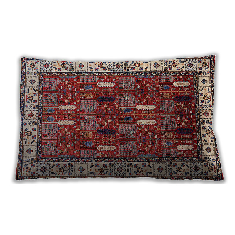 Housse de coussin d'extérieur rectangulaire et insert