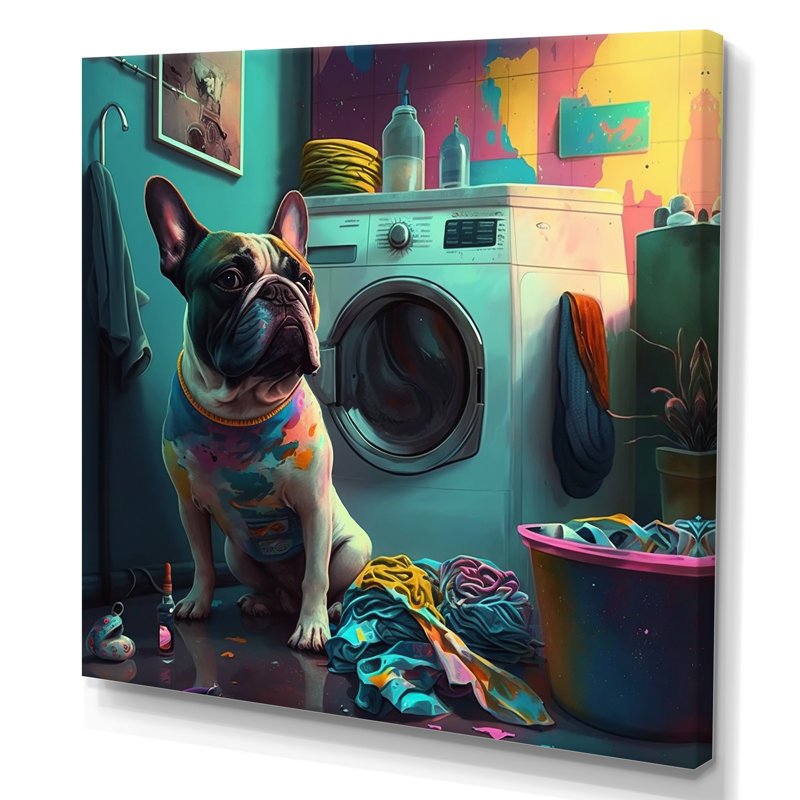 " Buldog In Laundry "