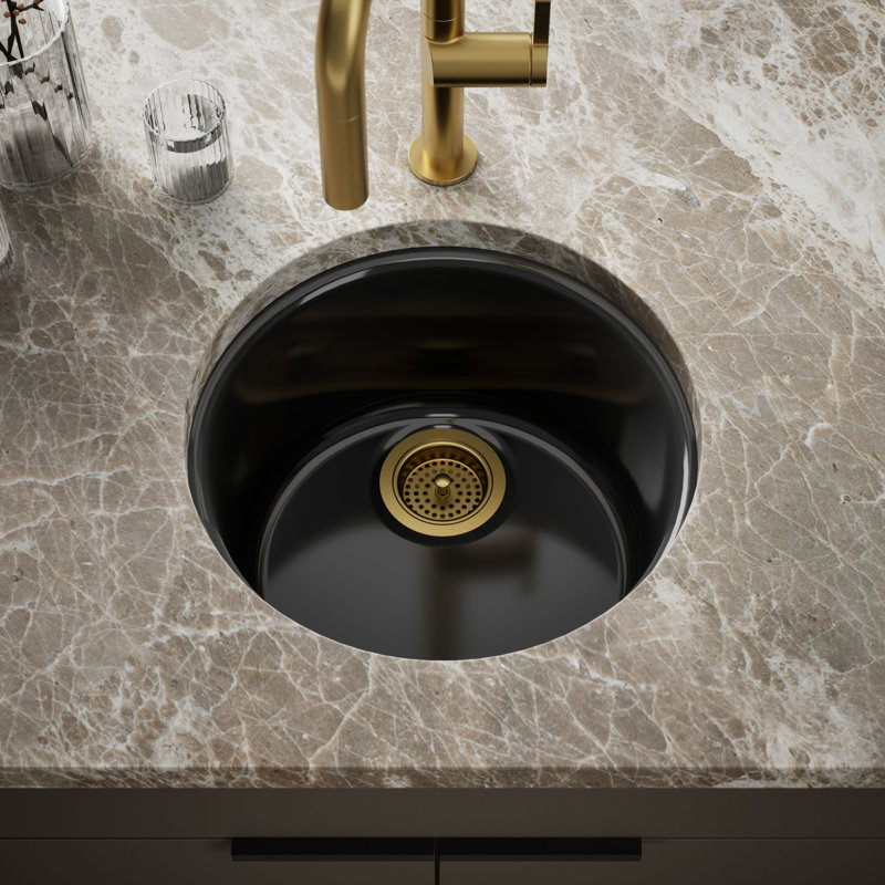 Porto Fino™ Top-Mount/Under-Mount Bar Sink, Basalt