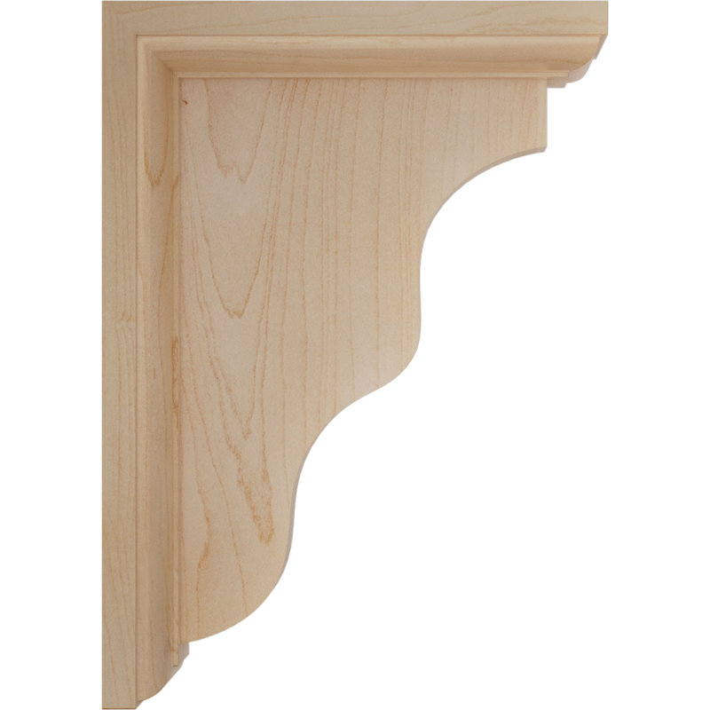 Support en bois Hamilton traditionnel, Érable, H 7 po x l 2,25 po x P 5 po