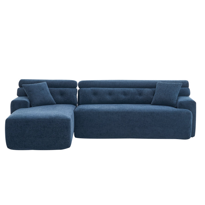 Canapé 104,5 po Chenille, Bleu