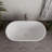54" Streamline Soaking Freestanding Tub With Internal Drain-108964622