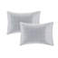 Literie pour lit simple à rayures avec draps et taies d'oreiller