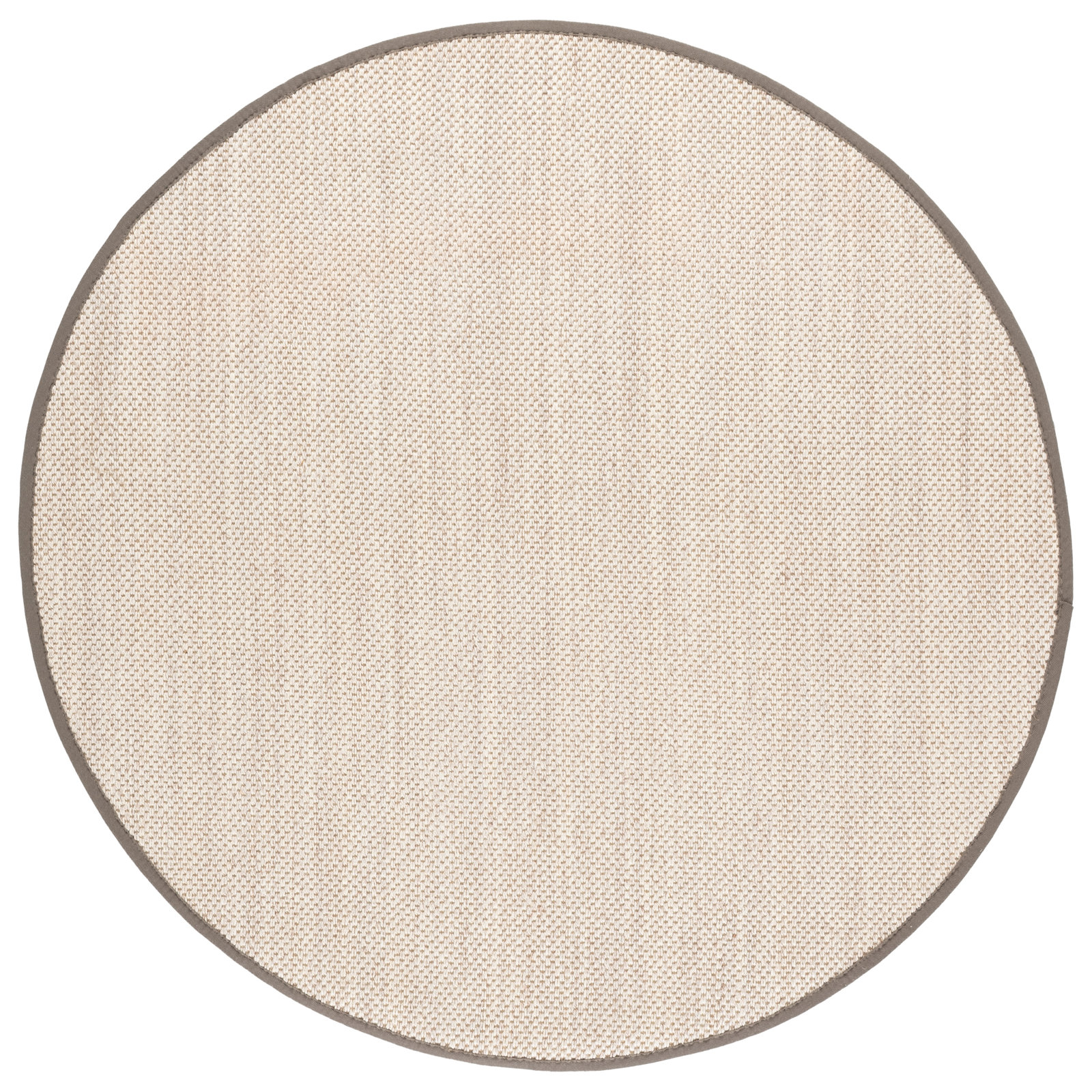 Torbin Marble Khaki Jute Rug, Round 6'