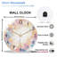 Horloge murale en cristal 12 po