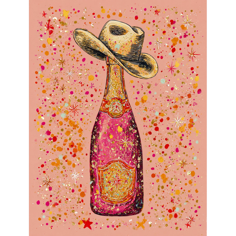 «Sparkling Bottle Wrarap Canvas», art mural, H 24 po x l 16 po x P 1,5 po