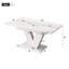 Extendable Dining Table 4-6 Seater V-Shaped Legs-1559423878