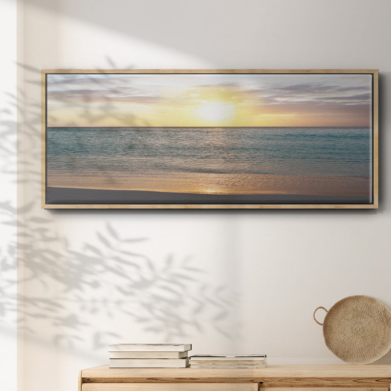 Sunset Reflection, reproduction d'art sur toile, Naturel, H 24 po x l 60 po x P 1,5 po