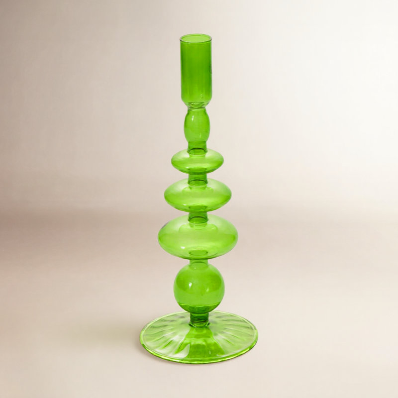  Wizard Candlestick 4"x 10.5", Green