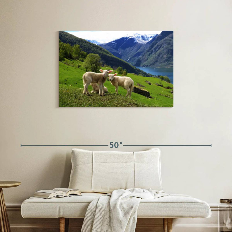 Brampt Norwegian Sheep, 24" H x 36" W