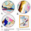 «Pink and Blue Deco High Heel Shoes II», impression sur toile-86493364-86493365