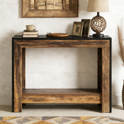 Table de canapé avec rangement ouvert Farmhouse