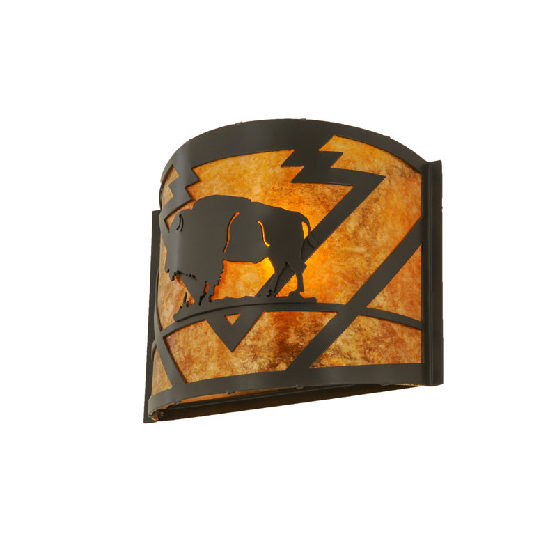 Steel Flush Mounted Sconce