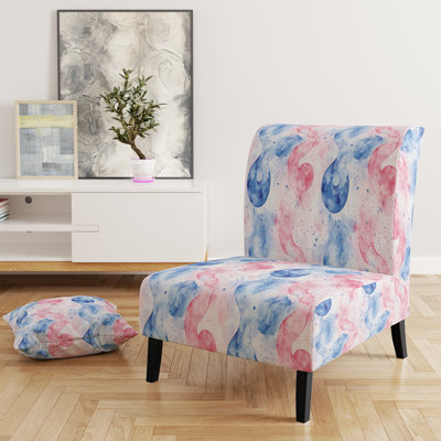 Fauteuil de chambre rouge symbole Yin Yang