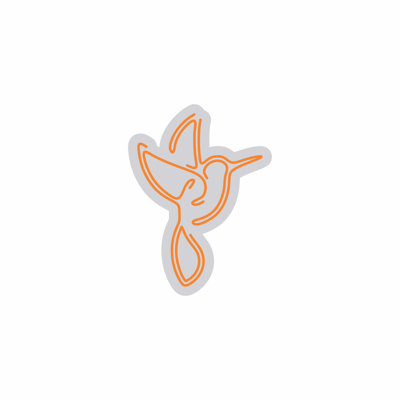  | Hummingbird Neon Sign | Handcrafted with Durable, Shatterproof Neon Tubing That Emits Bright, Vibrant Light for Over 50,000 Hours of Continuous Use | 24x18 | Orange