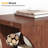 Solid Wood End Table with Shelves