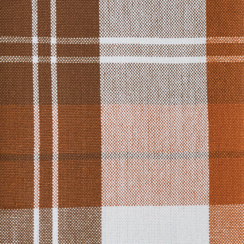  Country Plaid Orange Napkin Set Of 4, Orange Plaid