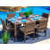 Yussuf Wicker 15 - Person Modular Patio Conversation Sets with Cushions