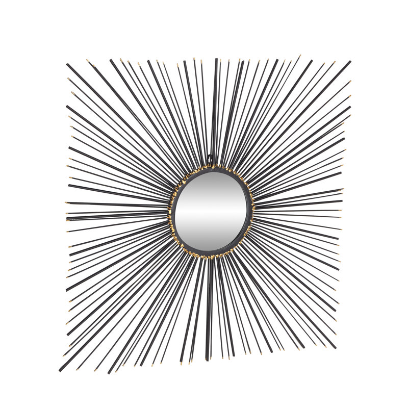 Abdera Metal Wall Mirror, 28" H x 28" W