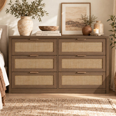 Arianna 52.7" W 6-Drawer Dresser