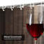Rideau de douche à verres rouge vin blanc rustique avec 12 crochets-1608334052