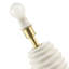Modern Gloss Ceramic Table Lamp Base With Rippled Grooves By-746835028