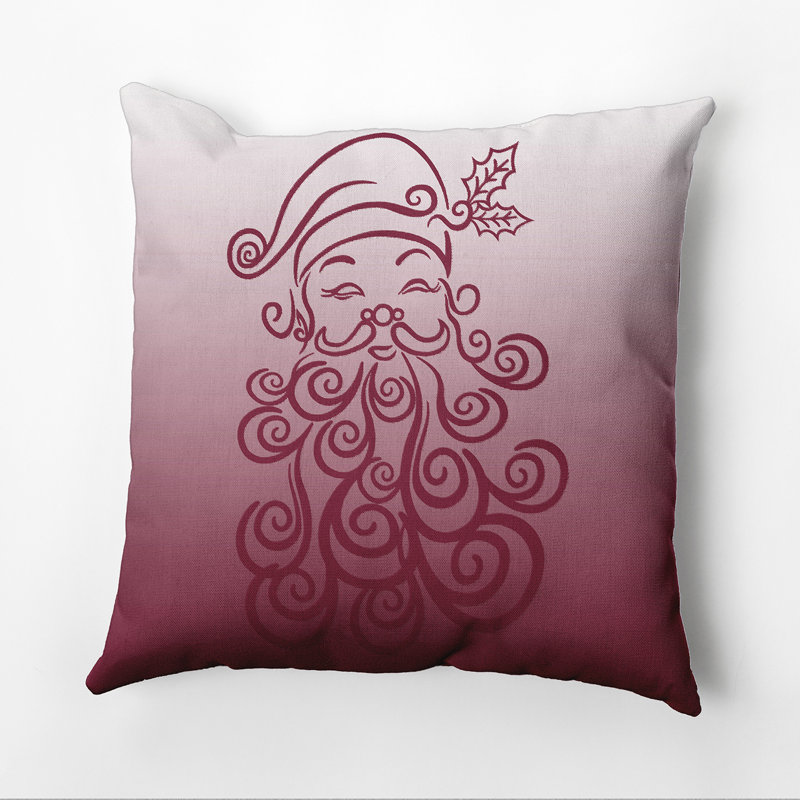 Housse de coussin carré et insert, 26 po x 26 po, Canneberge clair / Bourgogne