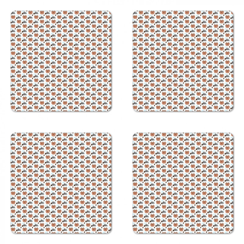 Square 4 Piece Coaster Set