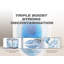 MEJE Elongated One Piece Toilet for small bathroom, Dual Flush, Soft Close Seat Cover, White