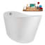 Baignoire autoportante 59 "avec drain interne Streamline-102287927