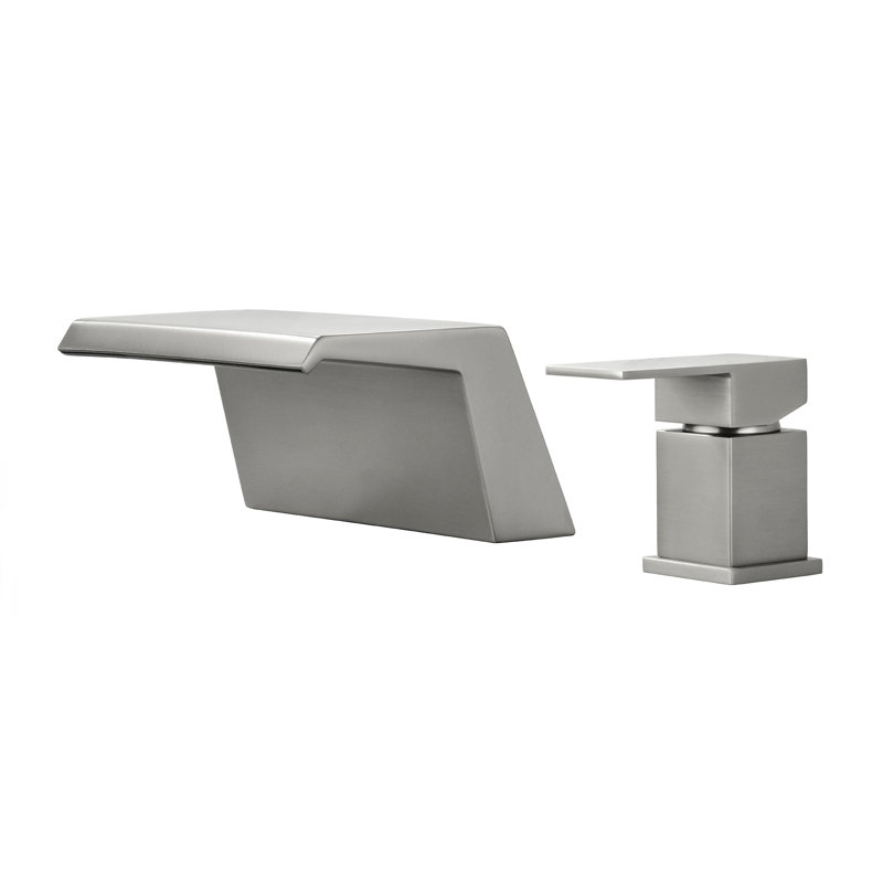 1 Handle Deck Roman Tub Faucet, Brushed Nickel