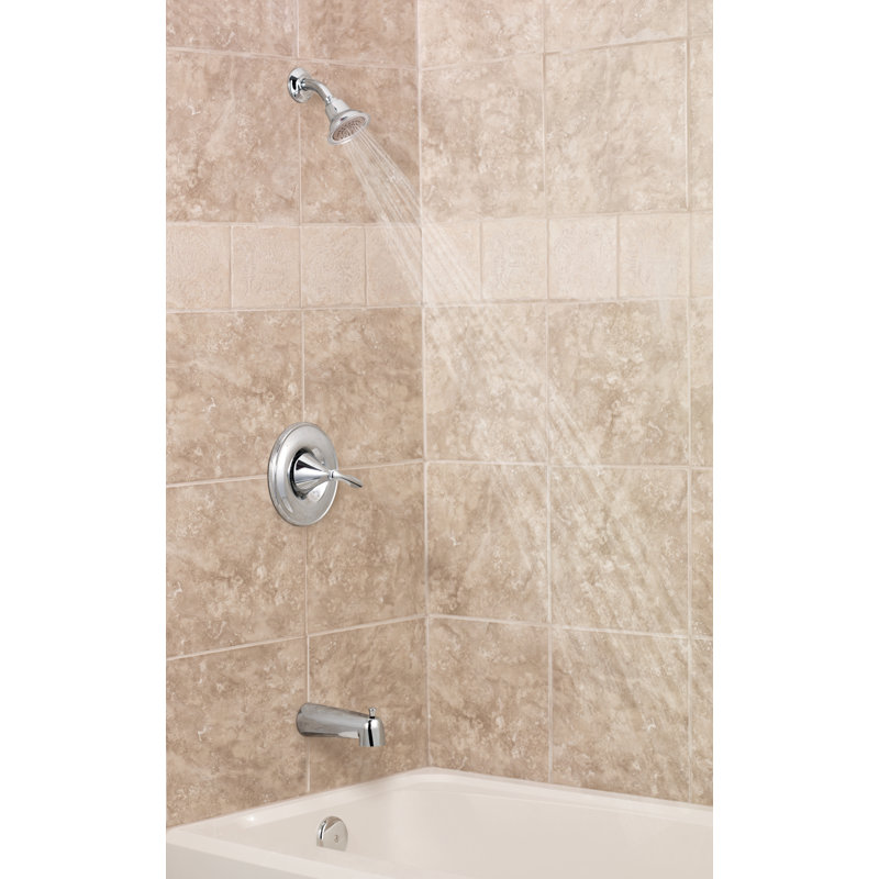 Eva Posi Temp Faucet Trim with Lever Handle, Chrome