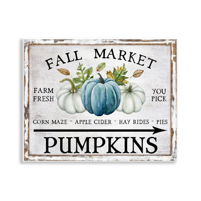 Art mural sur toile Fall Market with Arrow par Creatif Belle