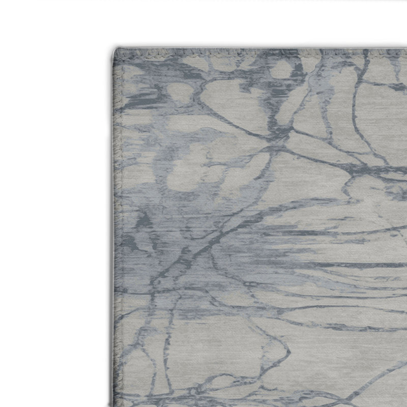 Tapis gris abstrait intérieur et extérieur, Rectangulaire 2 pi x 3 pi