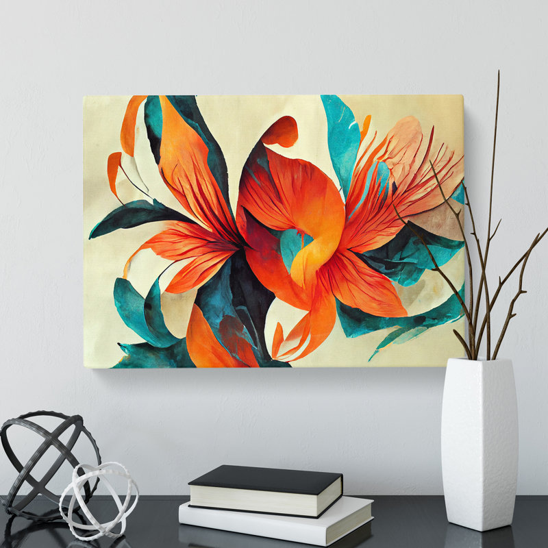 Flowers Abstract Vol.7 - Wrapped Canvas, 40cm H x 60cm W x 3cm D