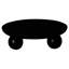 Table basse ronde, table d'appoint moderne