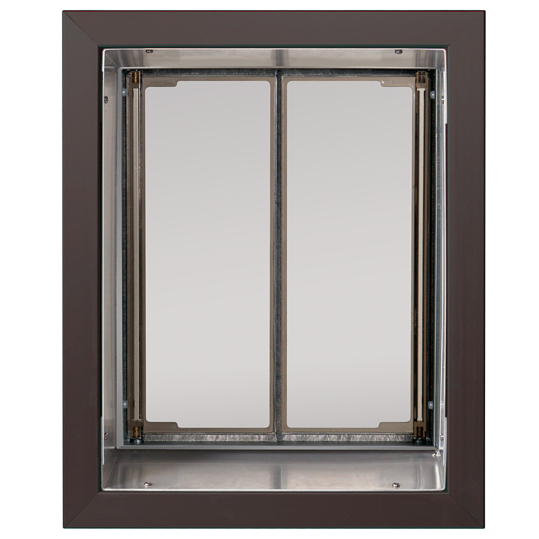 Performance Wall Mounted Pet Door PlexiDor Color: Bronze Size: Large