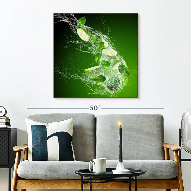 Yarlin Lime Splash, H 30 po x l 30 po