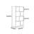 Modern multi-functional bookcase display cabinet
